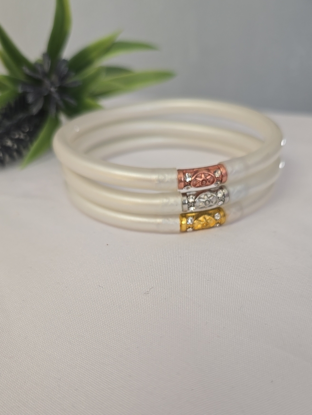 Budha All Weather Womens Bracelet. Color White (Not Budhagirls)